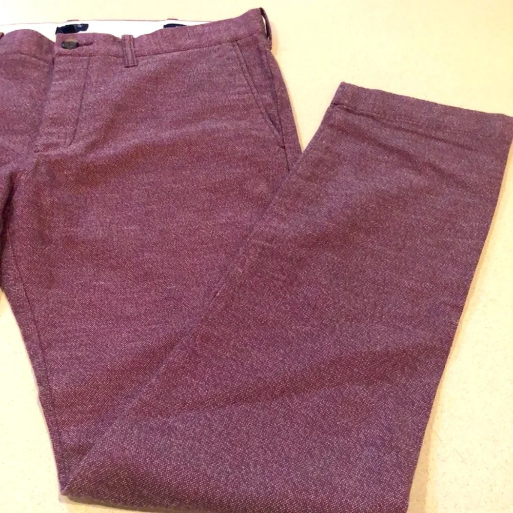J. Crew Plum Flex Slim Chinos 31x32